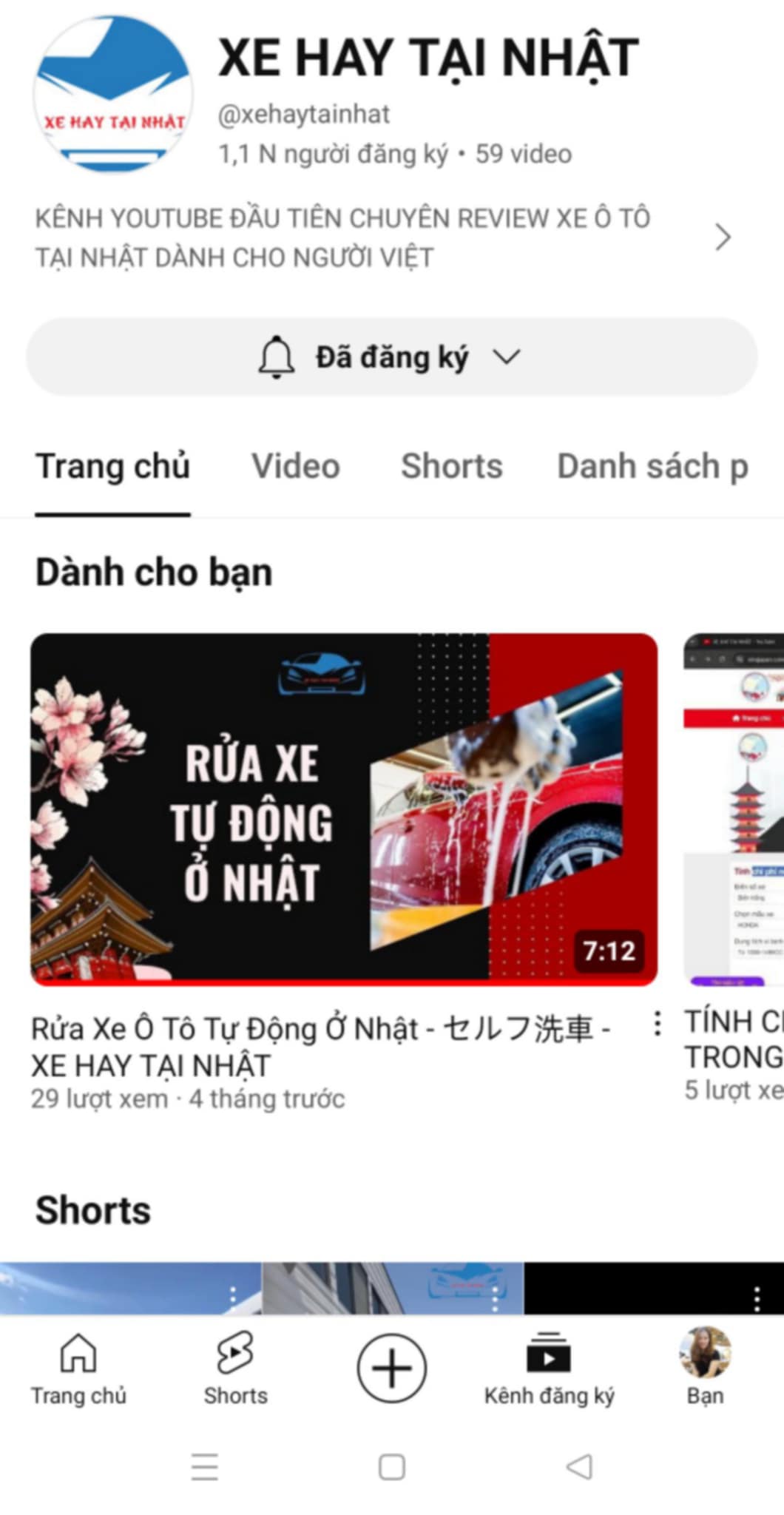 XE HAY TẠI NHẬT